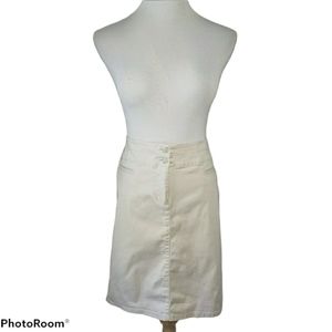 J. Jill Chino Pencil Skirt Beige Size 6